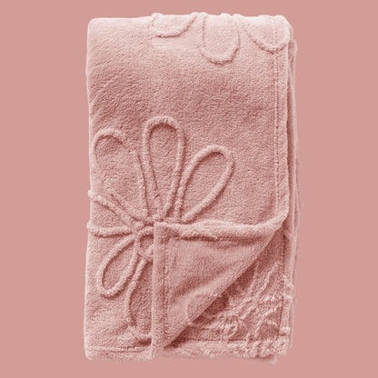 Blenda deken 150x200 cm - Beige & Roze