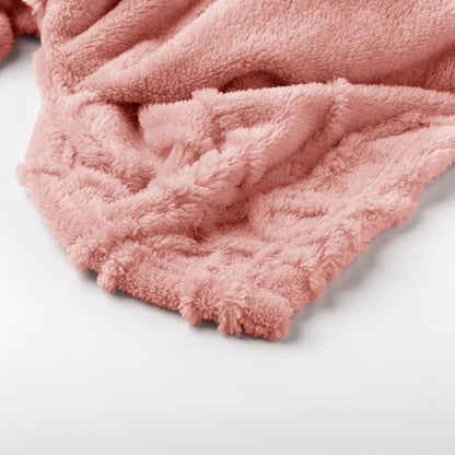 Blenda deken 150x200 cm - Beige & Roze