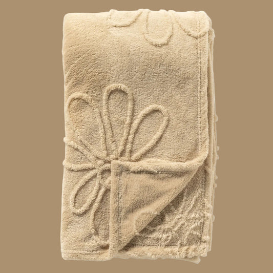 Blenda deken 150x200 cm - Beige & Roze