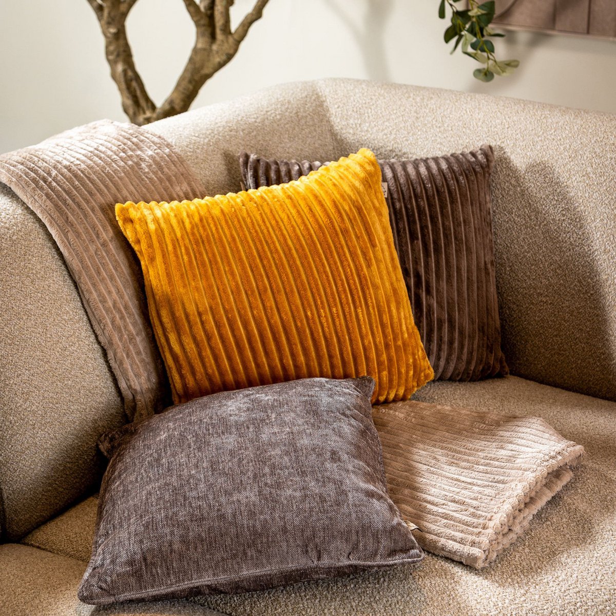 Marthy deken 140x180 cm Beige