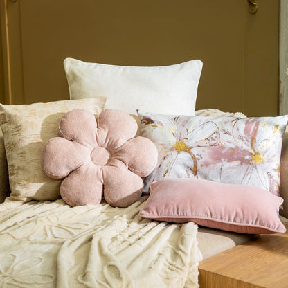 Blenda deken 150x200 cm - Beige & Roze