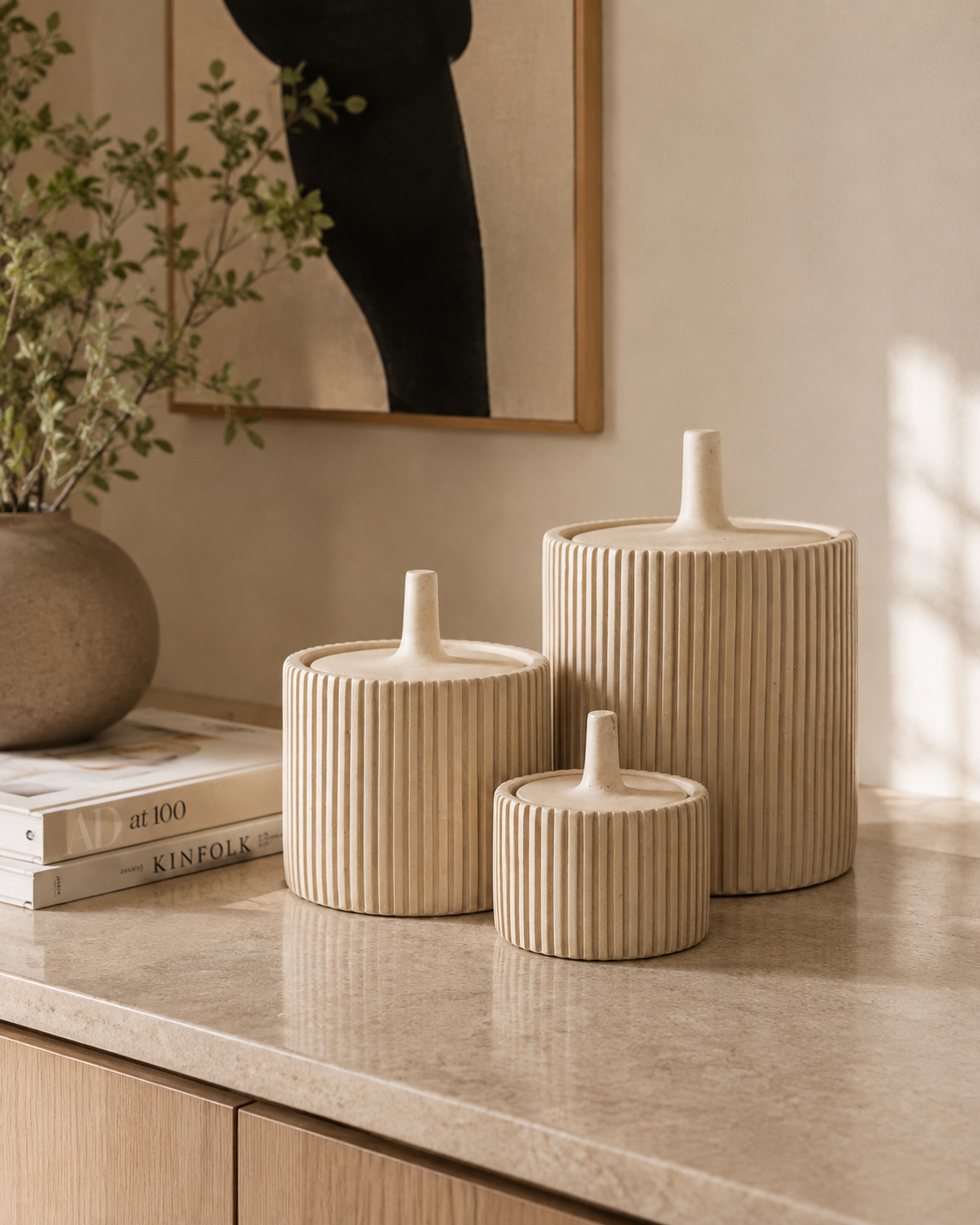 Lina Jar Zilt Beige
