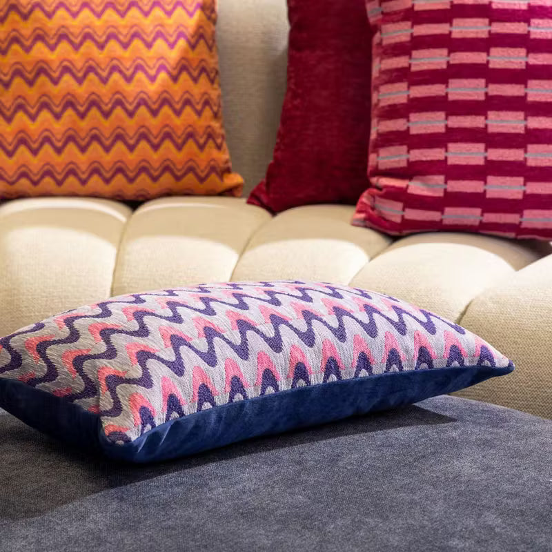 Alice Kussen Zigzag Baby Lavender