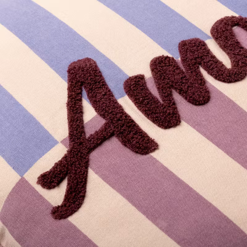 Amour Kussen Striped Pink