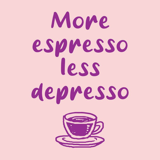 Tegeltje "More espresso"