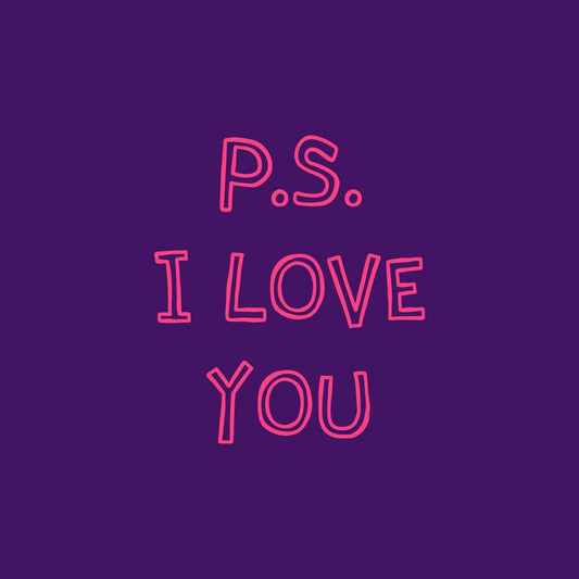 Tegeltje "P.s. I love you"