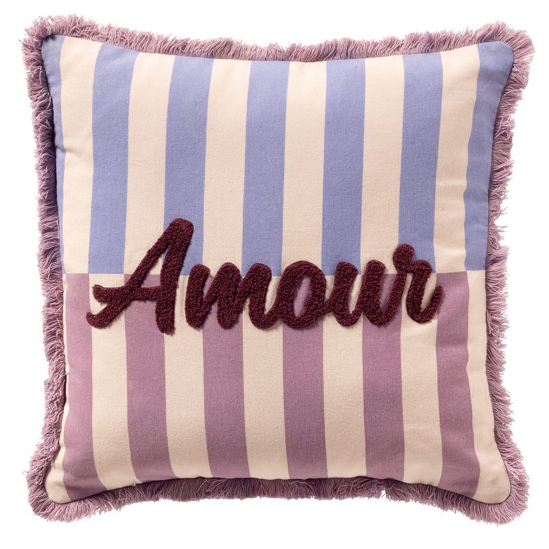 Amour Kussen Striped Pink