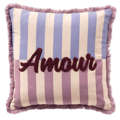 Amour Kussen Striped Pink