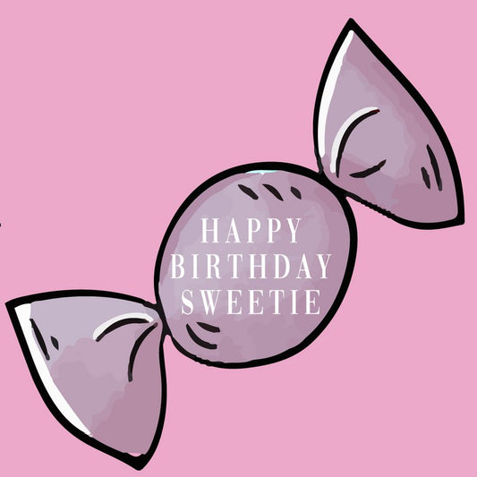 Tegeltje "Happy birthday sweetie"