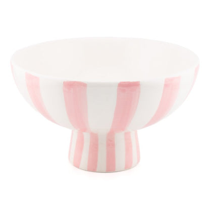 Aardewerk Schaal Stripe Roze
