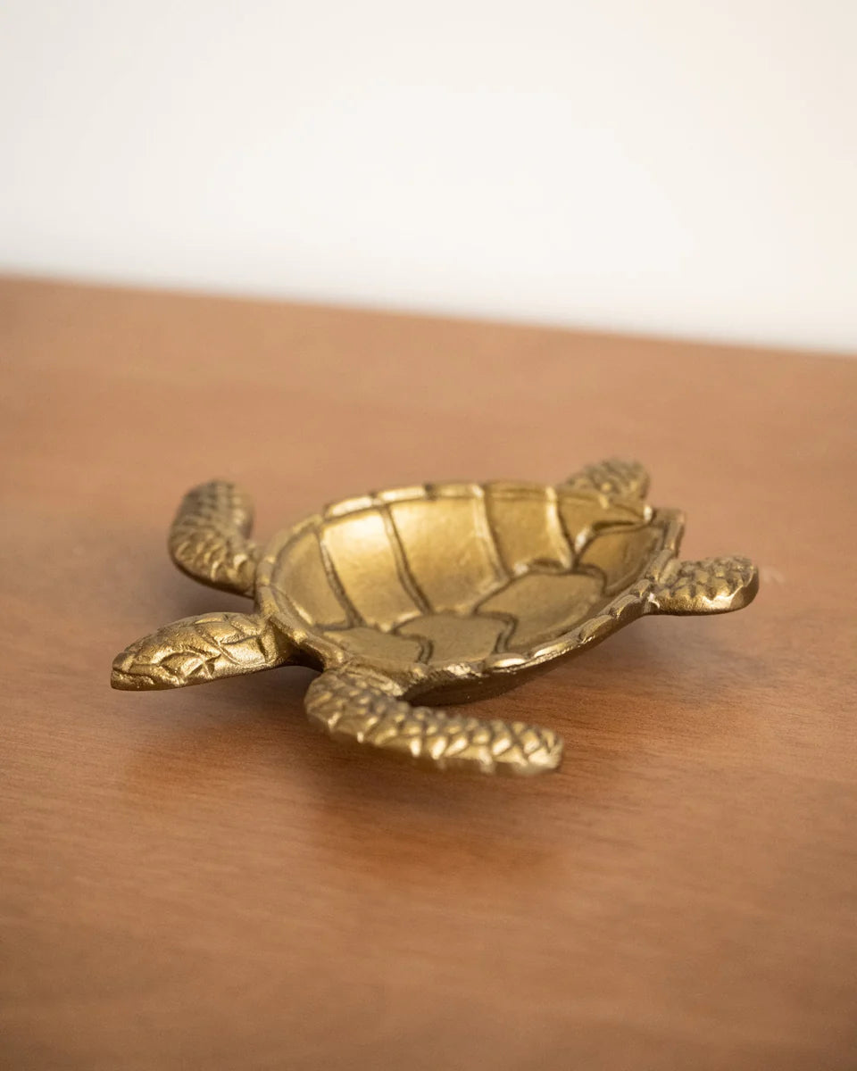DECO TRAY TURTLE GOLD