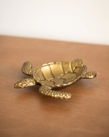 DECO TRAY TURTLE GOLD