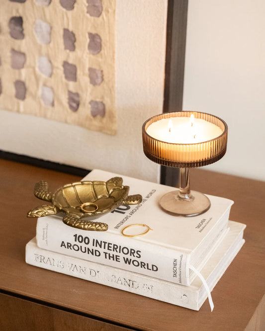 DECO TRAY TURTLE GOLD