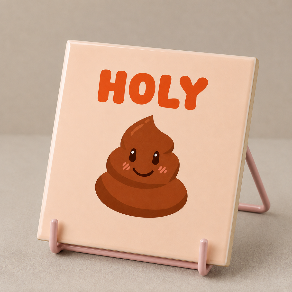 Tegeltje "Holy shit"