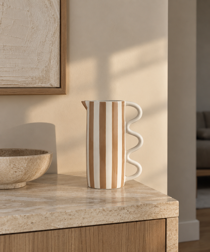 Luma Jug Stripe Bruin
