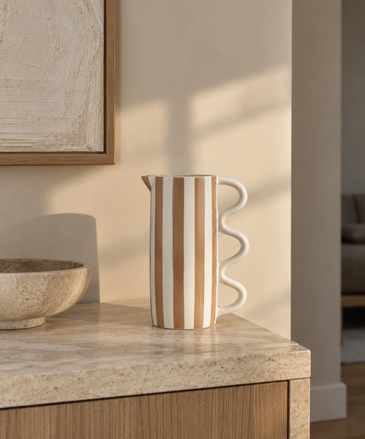 Luma Jug Stripe Bruin