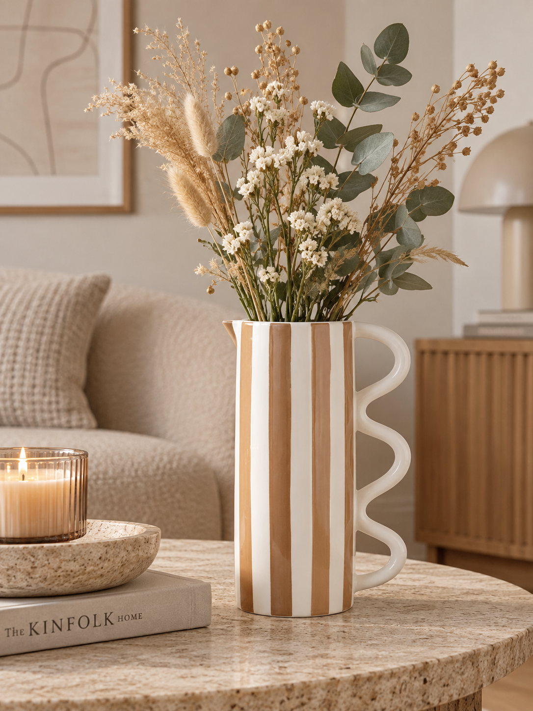 Luma Jug Stripe Bruin