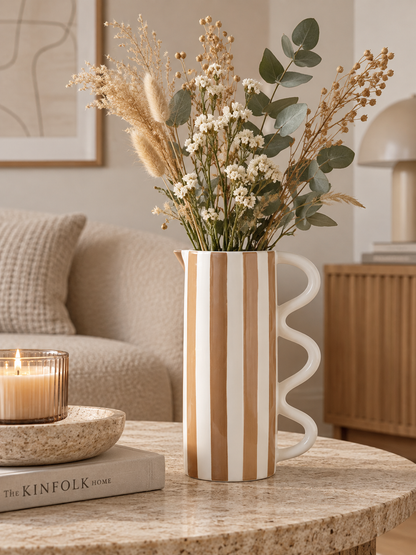 Luma Jug Stripe Bruin