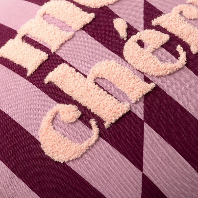 Cherie Kussen Striped Pink