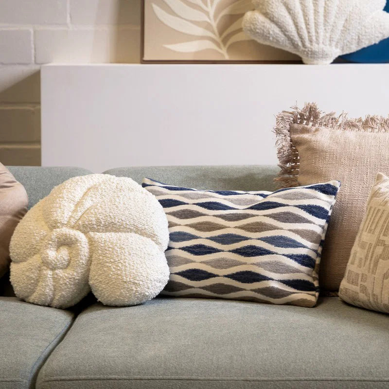 COLITA Decoratief Kussen Shell Snow-White